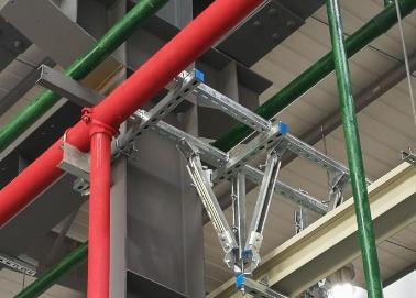 萝北该抗震支架的整体式支吊架结构协调性好